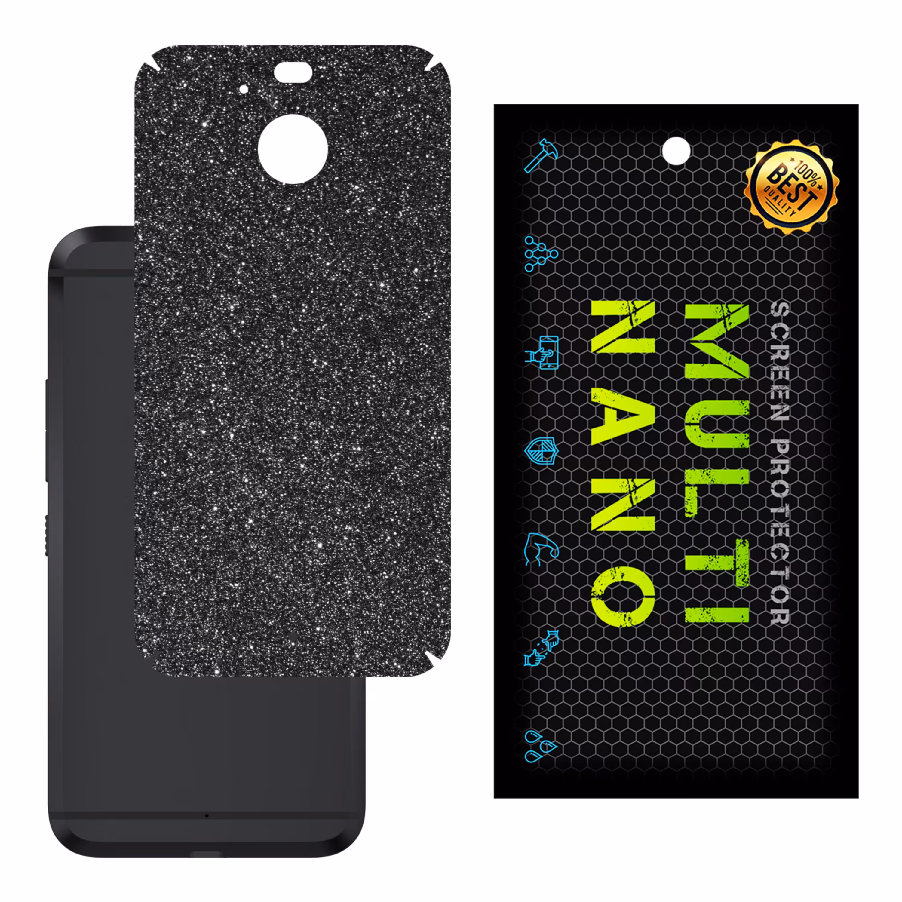 برچسب پوششی MultiNano مدل X-G1F-Gray برای پشت موبایل اچ تی سی 10 Evo