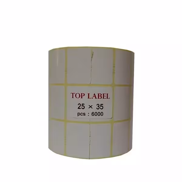 لیبل کاغذی تاپ لیبل سه ردیف 25x35