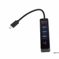 هاب 4 پورت Type C به USB 3.1 و Type C آی ای تاپ مدل  IETOP 4PORT HUB 3.1 TYPE-C TU-337