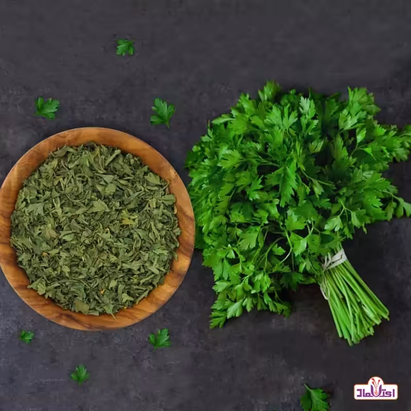 جعفری خشک اعلا 50 گرمی اعتماد امسالی و تازه(سبزی جعفری) | amazonchi