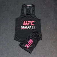 ست مردانه تاپ قهرمانی و شلوارک سوزنی UFC FIGHT PASS