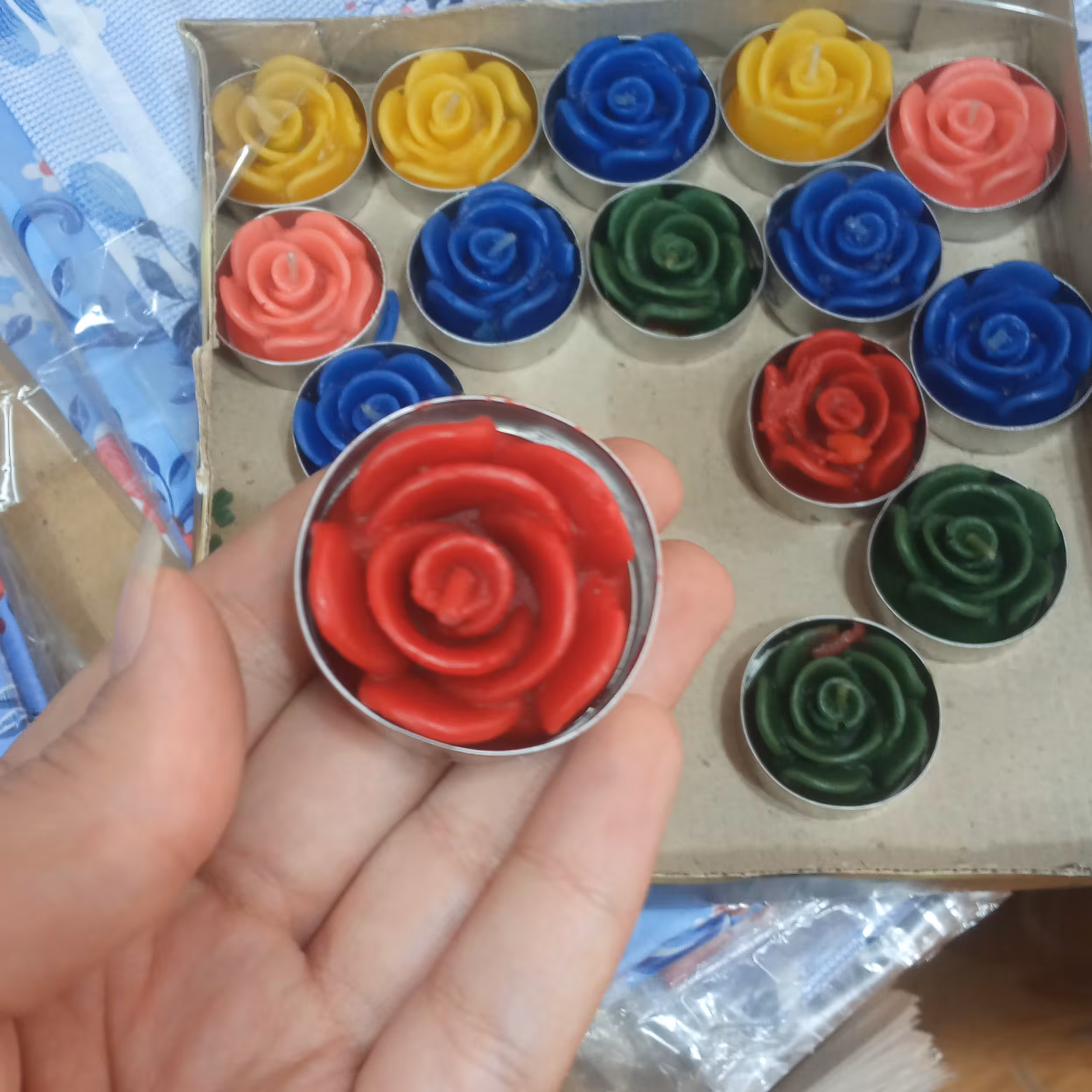 شمع وارمر گل بسته ده عددی