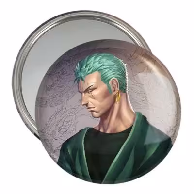 آینه جیبی خندالو مدل زورو انیمه وان پیس One Piece کد 17224