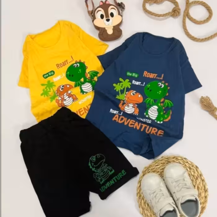 تیشرت شلوارک اسپرت دایناسورها