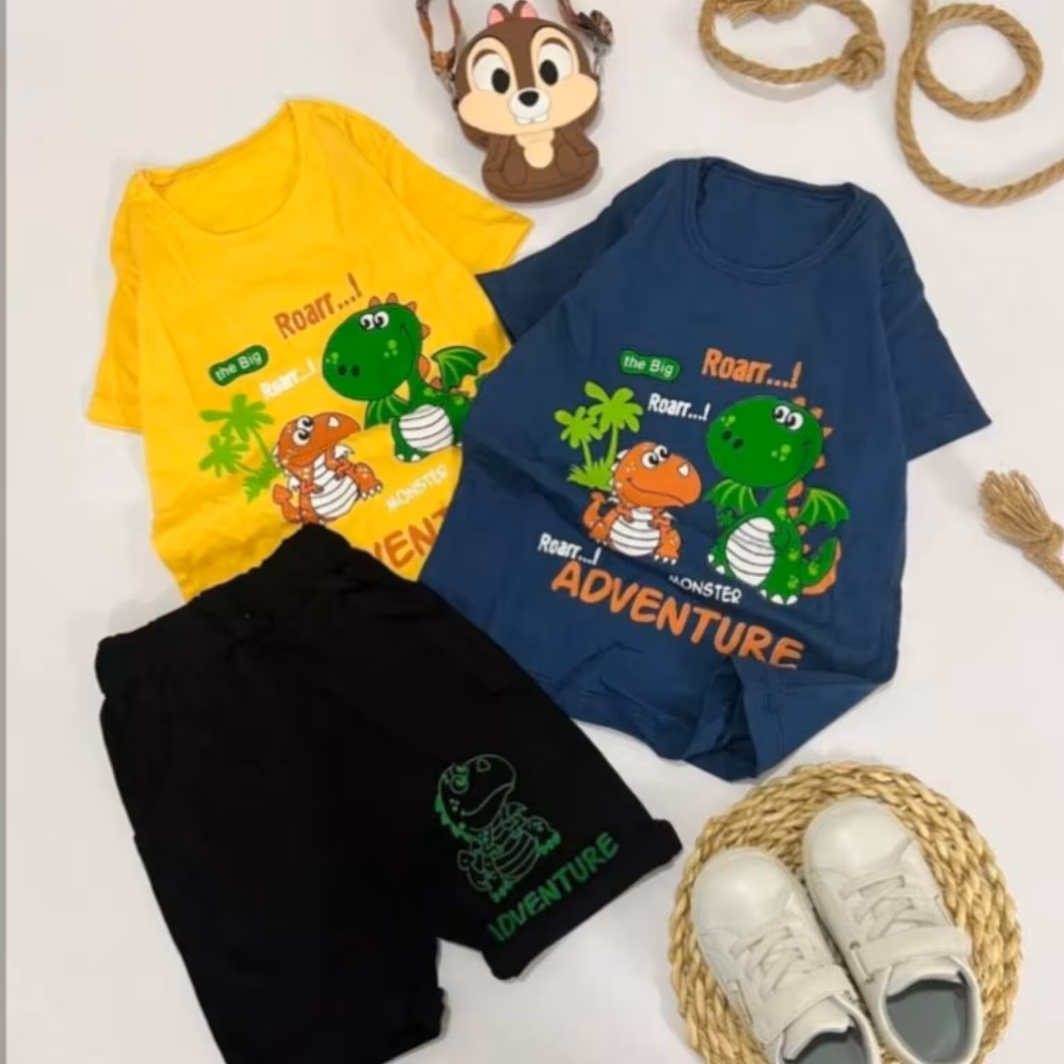 تیشرت شلوارک اسپرت دایناسورها