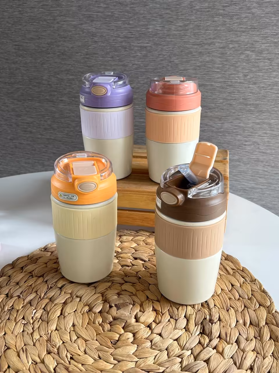 تراول ماگ دو حالته درب شیشه ای 350 میلی لیتر