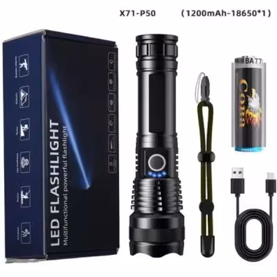 چراغ قوه پرقدرت XHP100 - شارژی