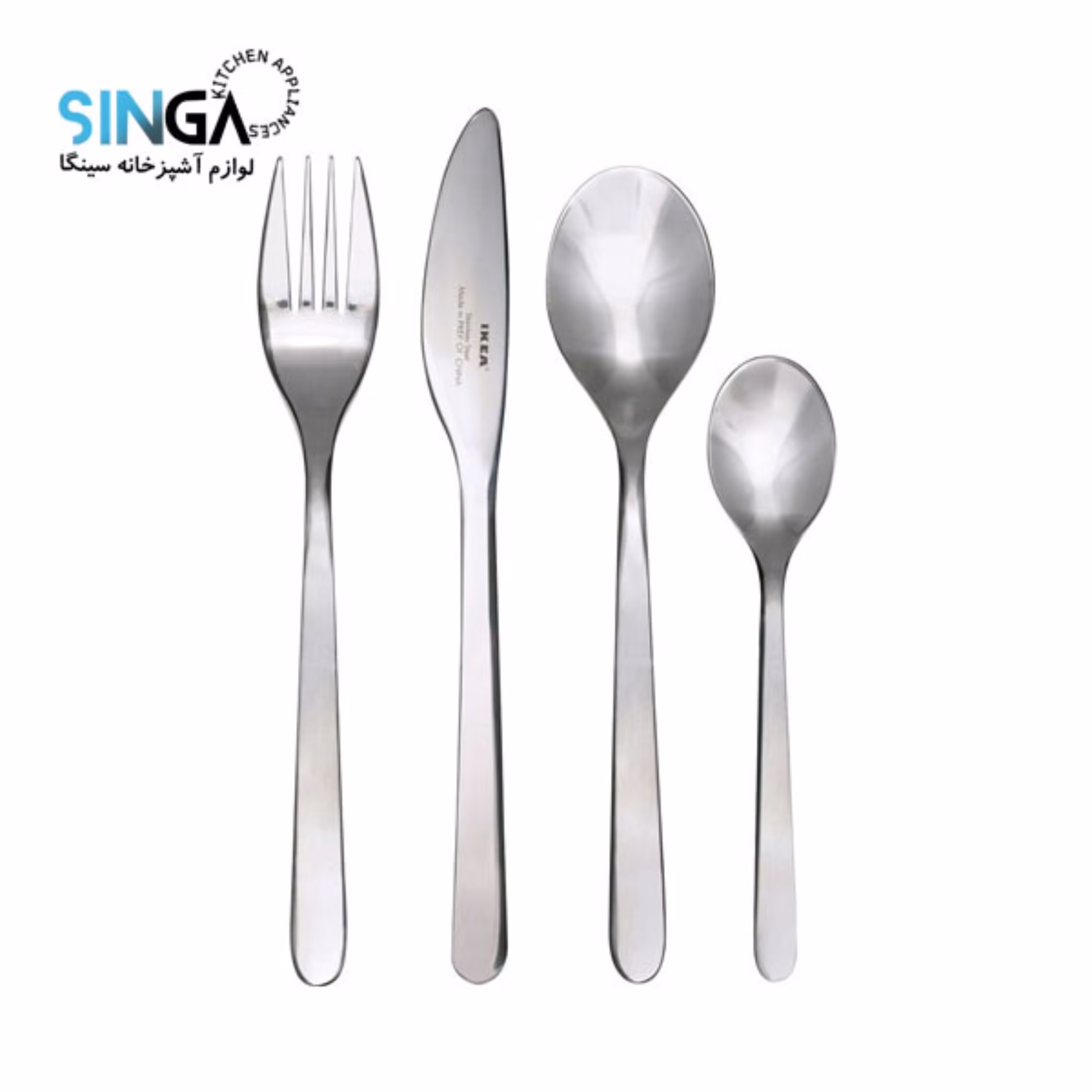 سرویس قاشق چنگال کارد 24 تکه ایکیا مدل fornuft