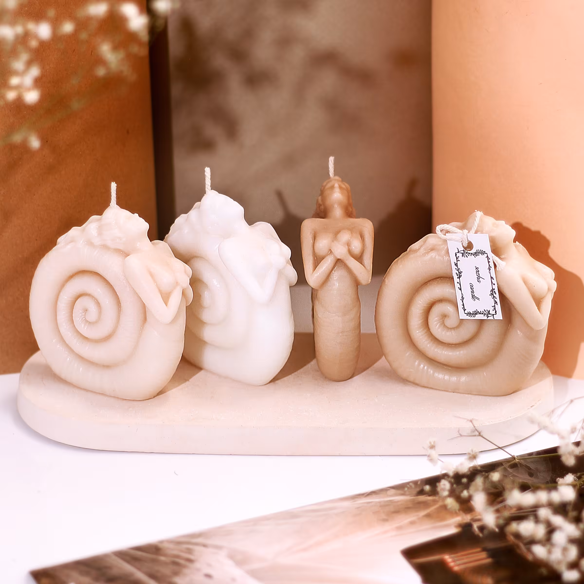 شمع دختر حلزونی