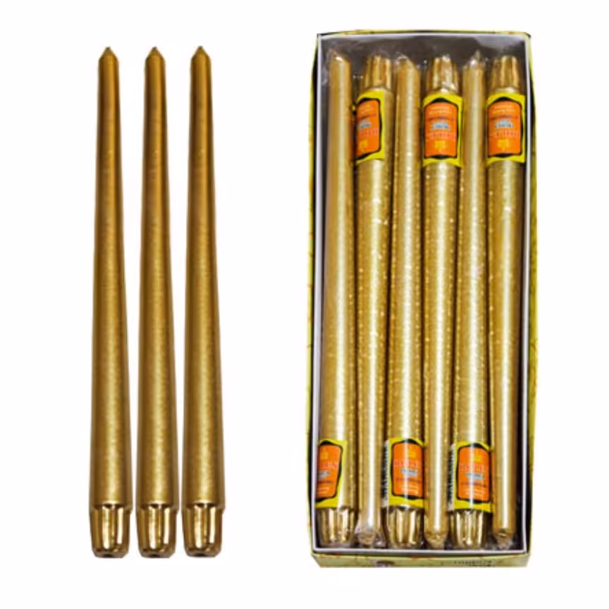 شمع 30 سانت طلایی