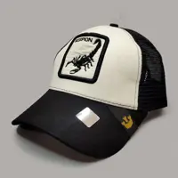 کلاه گورین سفید و مشکی عقرب Scorpion کد 5785