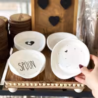 زیر قاشقی کنار گازی سرامیکی  طرح قلب