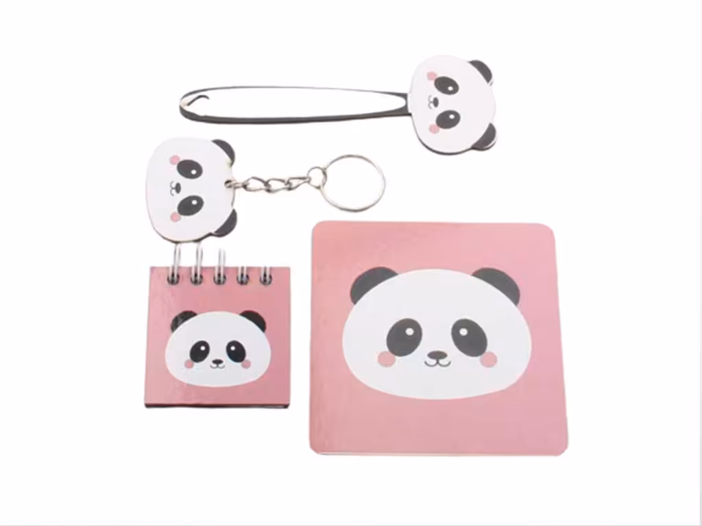 ست دفترچه، بوک مارک، زیر لیوانی، و جاسوئیچی (دارای تنوع طرح)