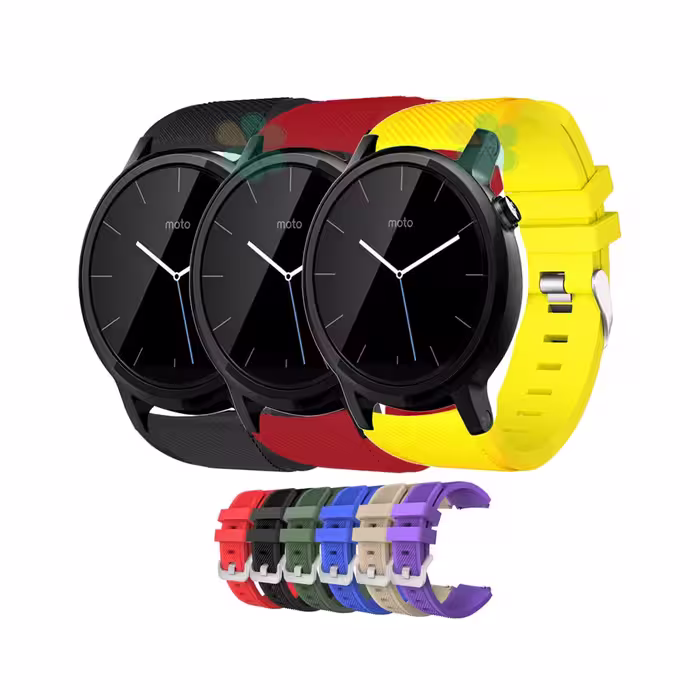 بند سیلیکونی ساعت هوشمند موتورولا Moto 360 2nd Gen 42mm
