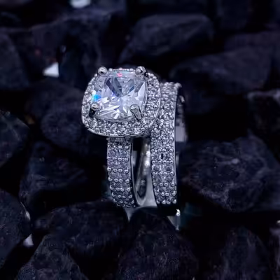 انگشتر طرح جواهری