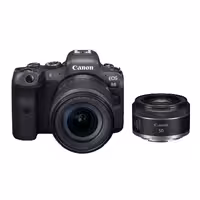 دوربین Canon EOS R6 به همراه لنز RF 24-105mm STM و لنز RF 50mm f/1.8 STM