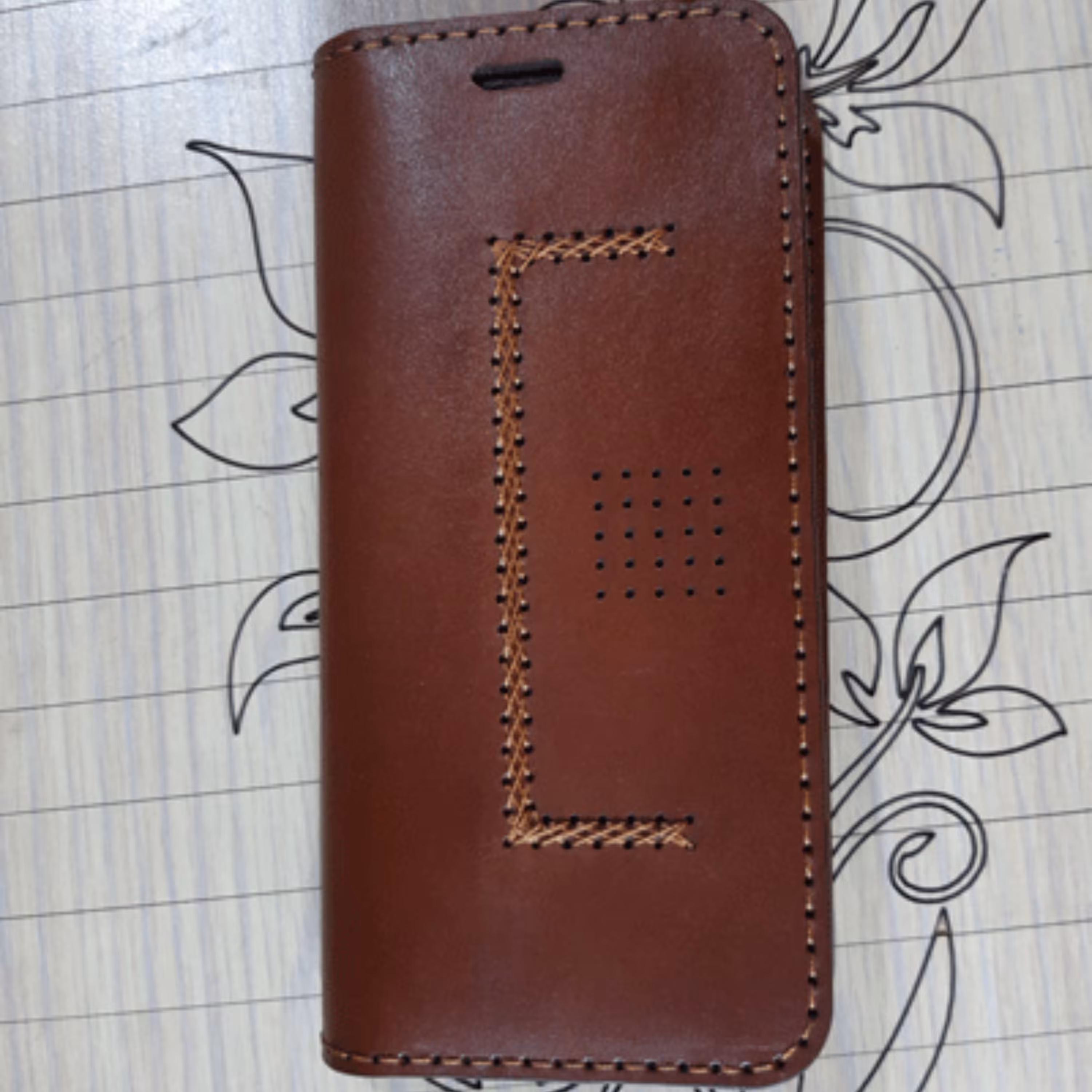 کیف گوشی موبایل چرم طبیعی دستدوز مناسب انواع گوشی