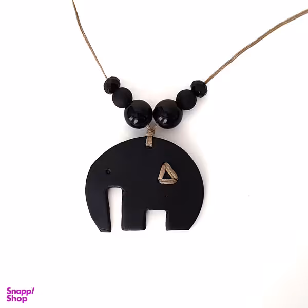 گردنبند زنانه پلیمری طرح فیل کد c11