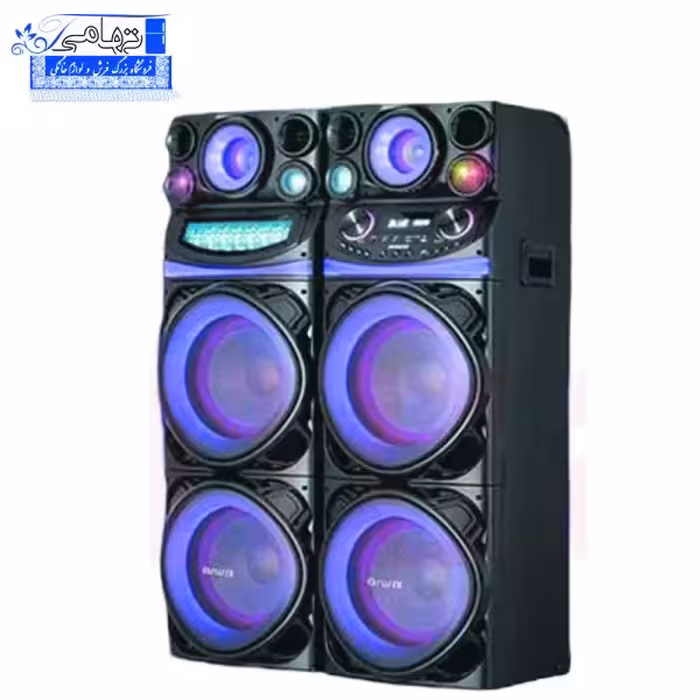 آيوا اسپيکر رقص نوردار دو تکه حرفه اي مدل AW-X2100DSP- PRO