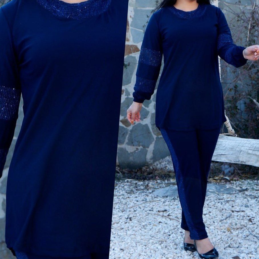 تونیک شلوار لمه دار