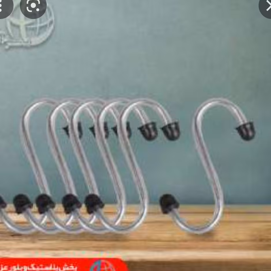 قلاب اس روکشدار استیل 6تایی