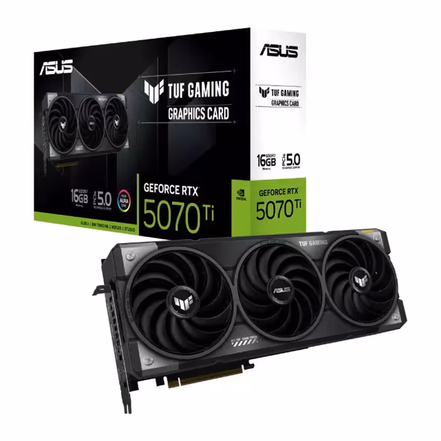 کارت گرافیک ایسوس مدل TUF Gaming GeForce RTX 5070 Ti 16GB GDDR7