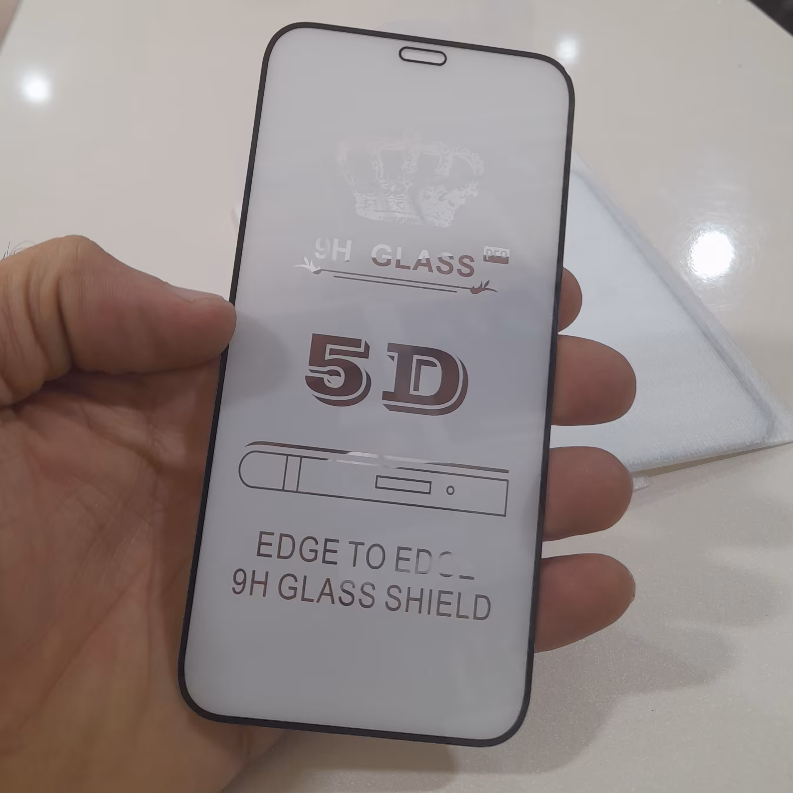 گلس شیشه ای آیفون apple iphone 12 mini خشگیر محافظ صفحه نمایش فول IPHONE 12 MINI اپل ایفون دوازده مینی 5.4 اینچی