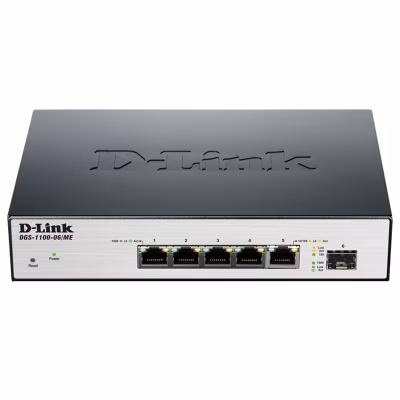 سوئیچ 5 پورت Smart Managed دی-لینک DGS-1100-06/ME