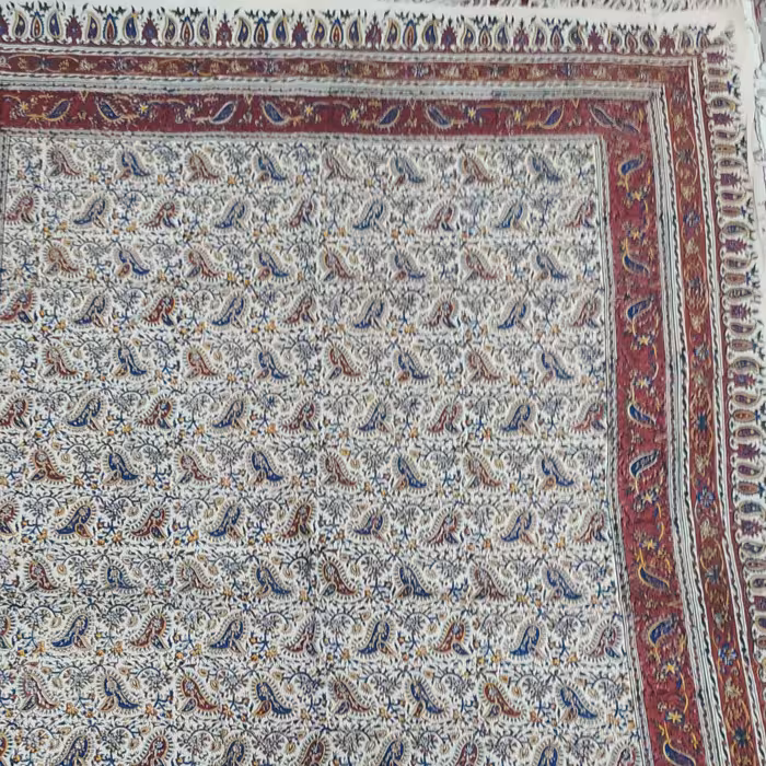 عمده فروشی سفره قلم کاری طرح سلسه ای سایز 140 در 2متر