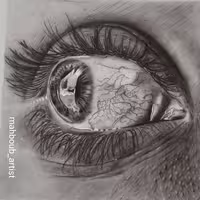 نقاشی چشم هایپرئال