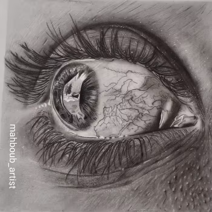 نقاشی چشم هایپرئال