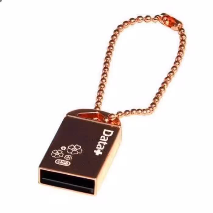 فلش 64گیگ 64G دیتا پلاس مدل ROSE GOLDگارانتی ماداملعمر USB3 سرعت انتقال بالا ضد آب ضد ضربه ضد گرد و غبار رنگ روز گلد