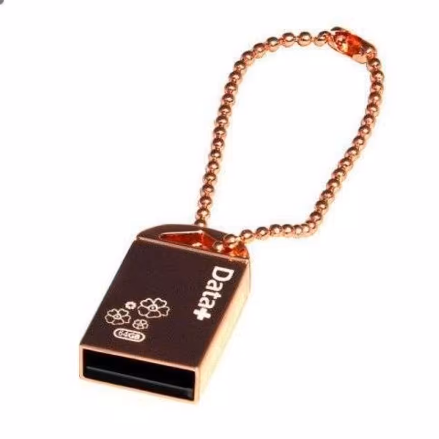 فلش 64گیگ 64G دیتا پلاس مدل ROSE GOLDگارانتی ماداملعمر USB3 سرعت انتقال بالا ضد آب ضد ضربه ضد گرد و غبار رنگ روز گلد