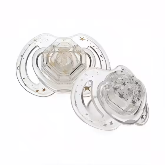 پستانک 2 عددی طرح الماس شفاف 36-6 ماه نابی Nuby