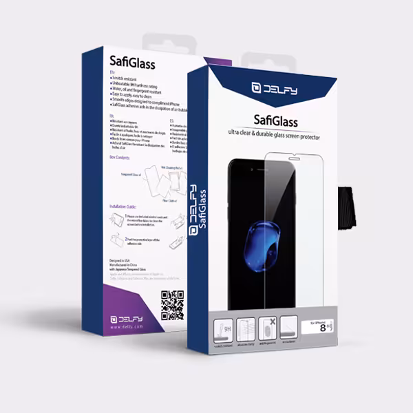 دلفی گلس محافظ صفحه نمایش مدل SafiGlass Screen Protector مخصوص آیفون 8 - Hiapple.ir