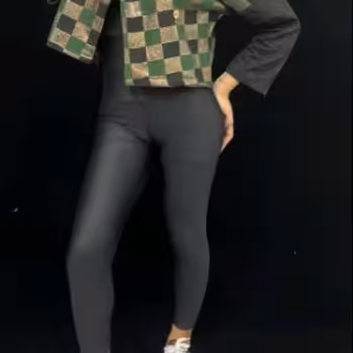 کت کراپ چهارخونه 1195