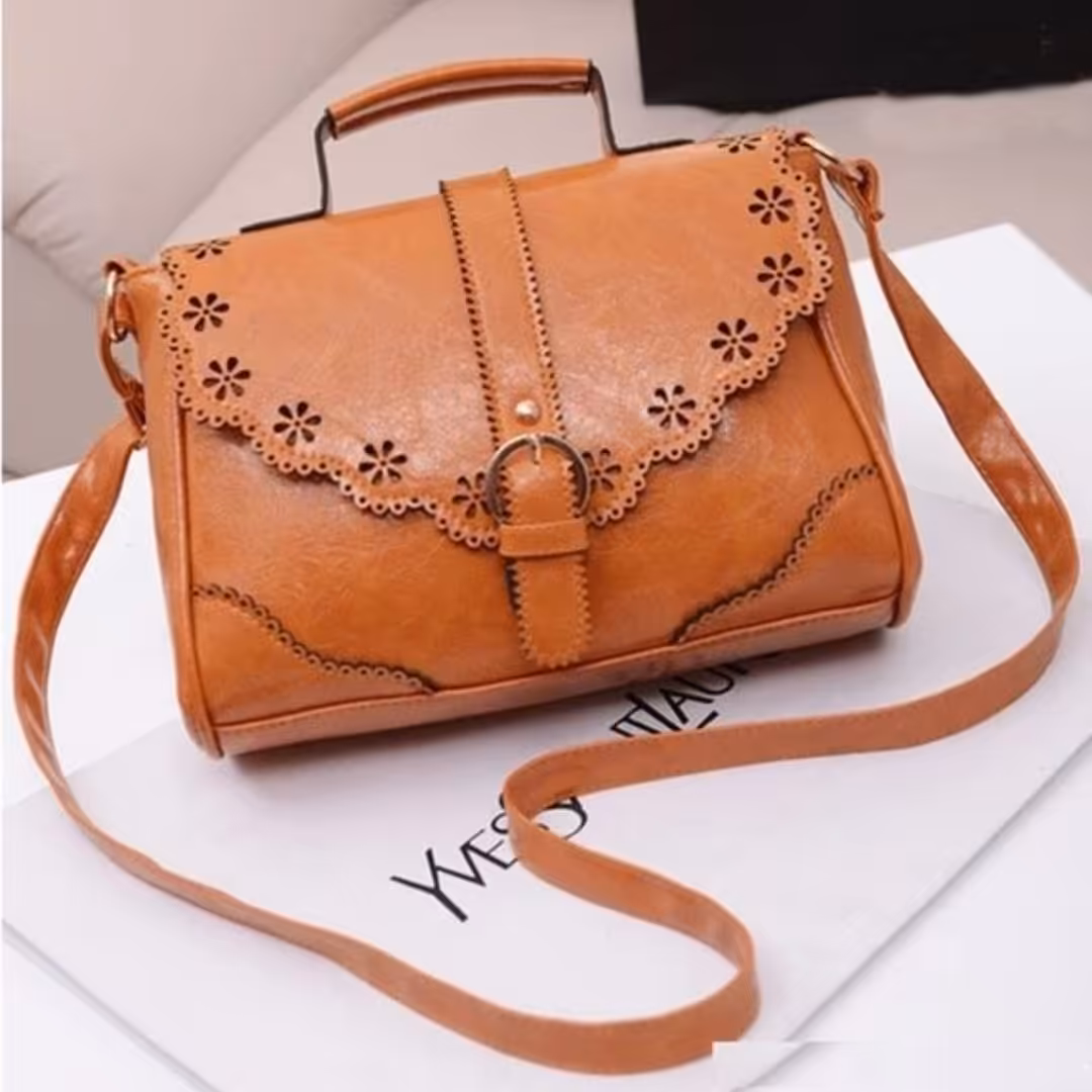 کیف دوشی چرم طبیعی دست دوز کد 2958