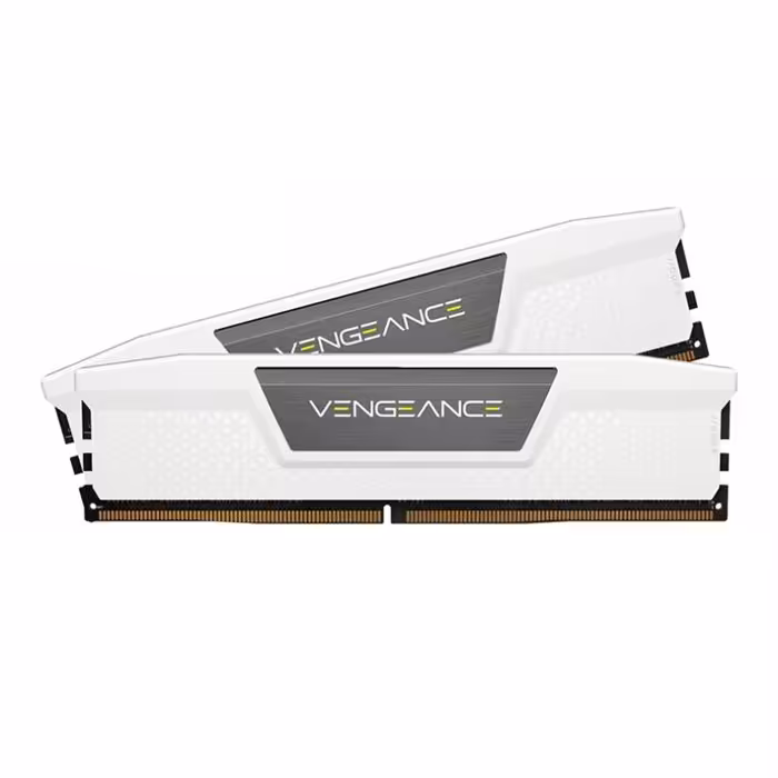 رم کامپیوتر DDR5 دو کاناله 5600 مگاهرتز CL40 کورسیر سفید مدل VENGEANCE ظرفیت 32 گیگابایت