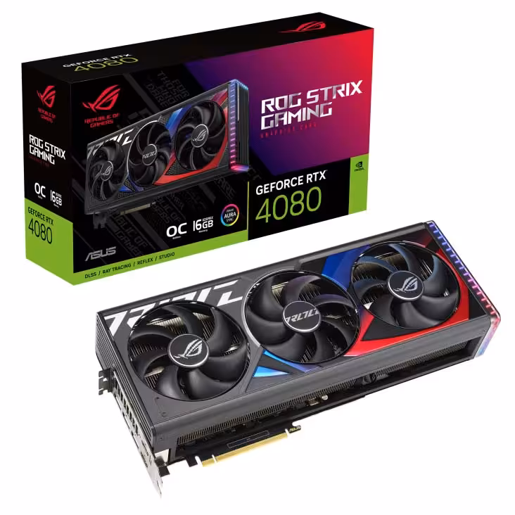 خرید کارت گرافیک ایسوس Graphics ASUS ROG STRIX RTX 4080 O16G با بهترین قیمت