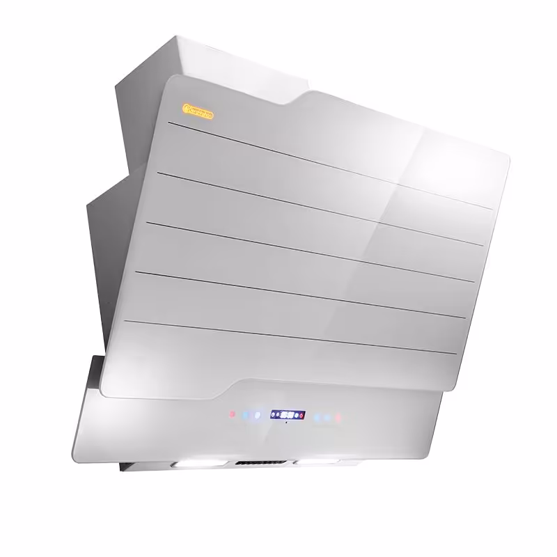 هود درخشان مدل نوت سفید موتور توربو با درب اتومات سنسوردار