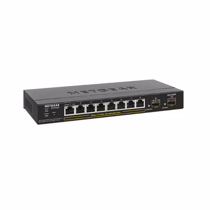 سوئیچ شبکه 10 پورت PoE نت گیر GS310TP
