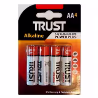 باتری قلمی تراست Plus Alkaline بسته 4 عددی
