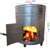 بخاری هیزمی استوانه ای