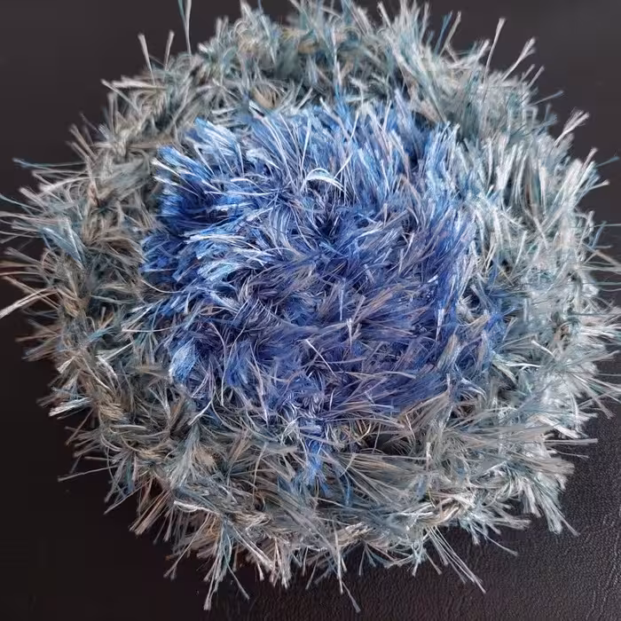 اسکاج بافتنی سبز آبی مخصوص شست وشوی ظروف تفلون 