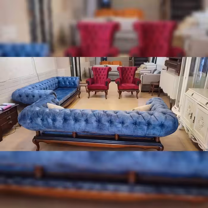 مبل مدل چستر ایتالیایی زیبا و نشیمن راحت ارسال با باربری پس کرایه