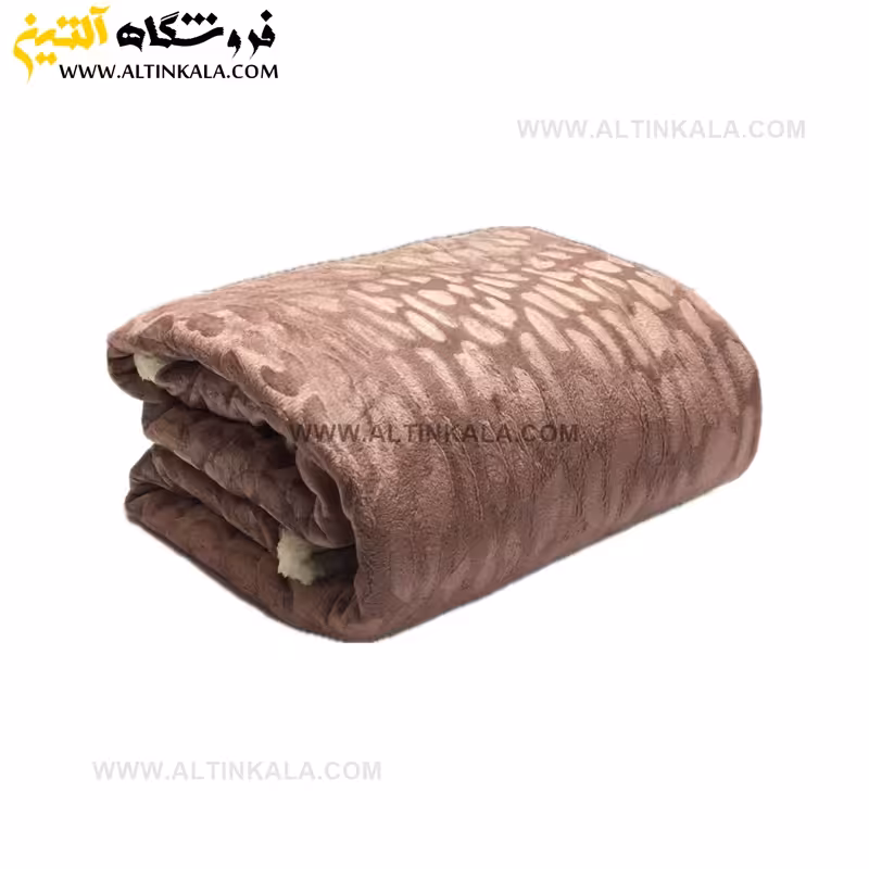 پتو گوسفندی نوجوان دولایه سایز 120×150 طرح سنگی کالباسی