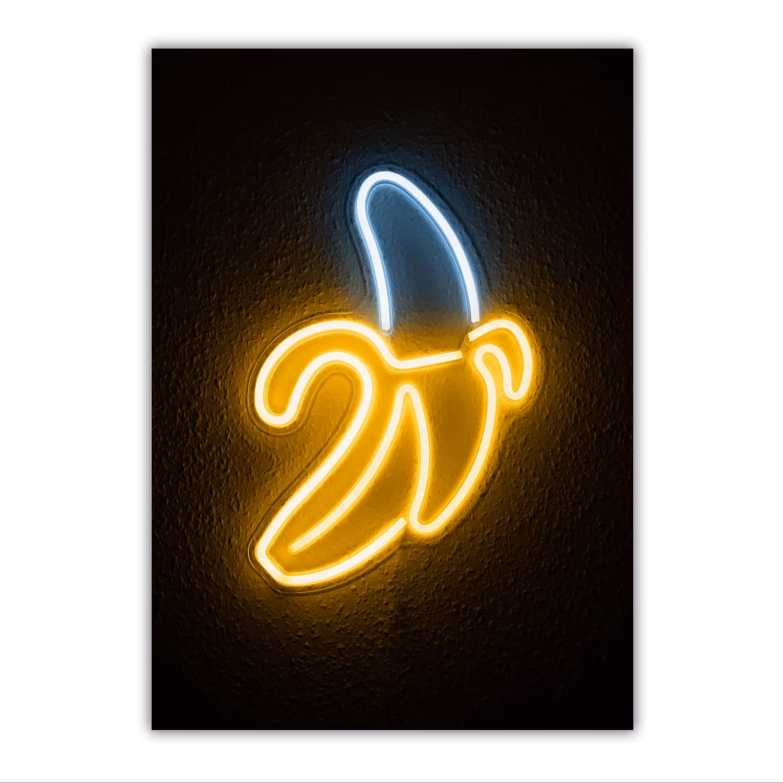 تابلو شاسی طرح نئون مدل موز سایز 10 در 14 کد 28