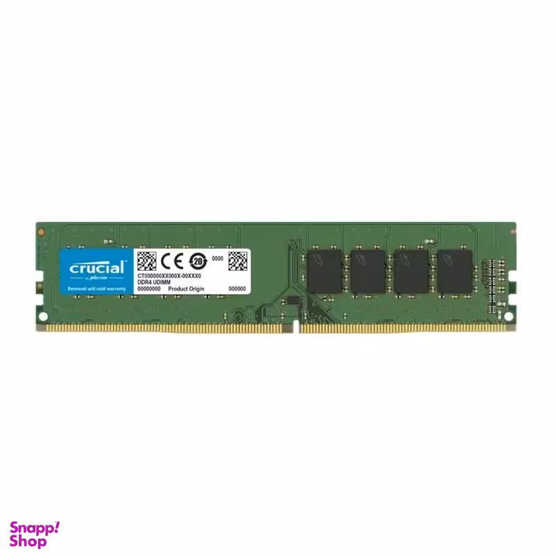 رم کامپیوتر DDR4 تک کاناله کروشیال (Crucial) مدل CB4GU2666 ظرفیت 4 گیگابایت