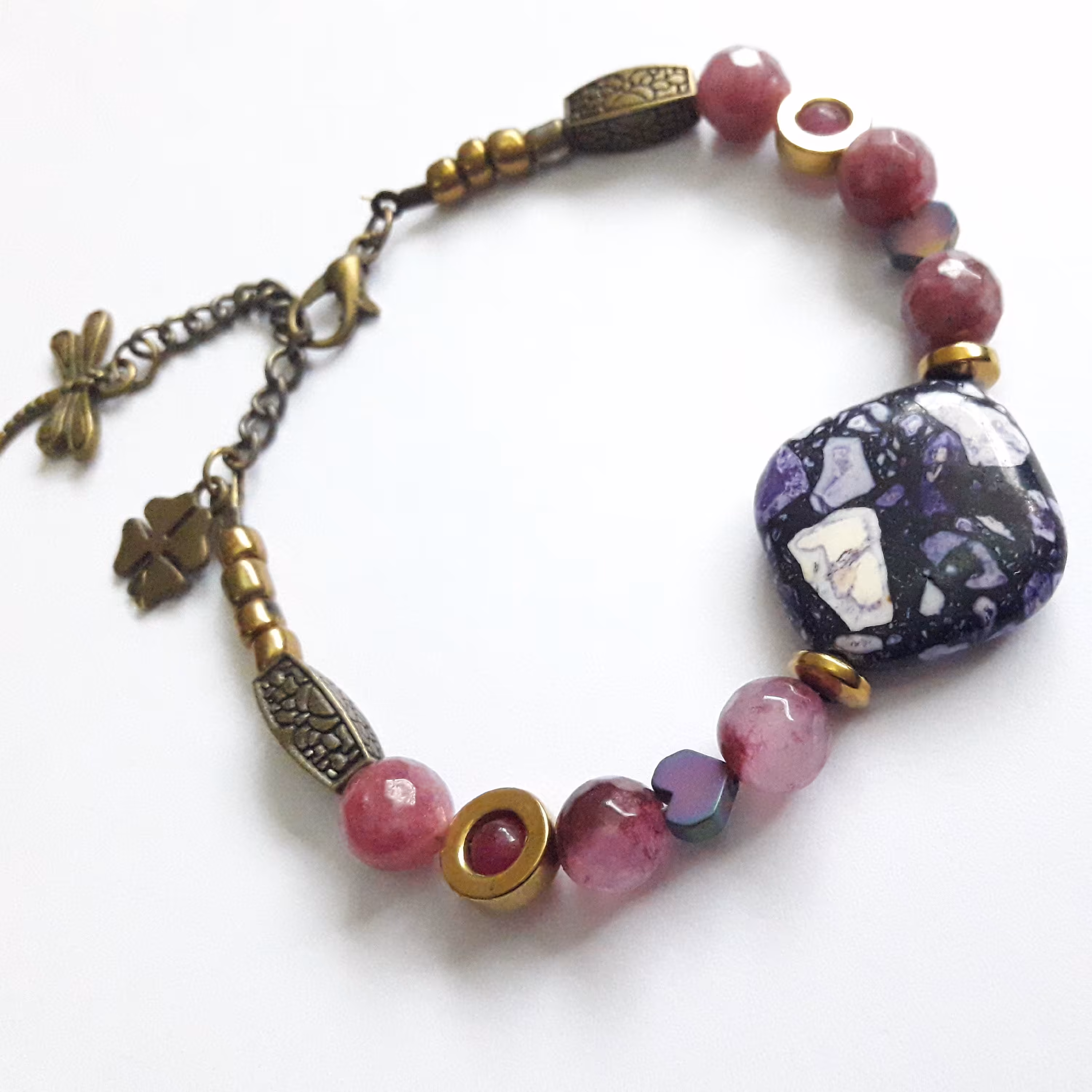 دستبند تک ردیفه عقیق