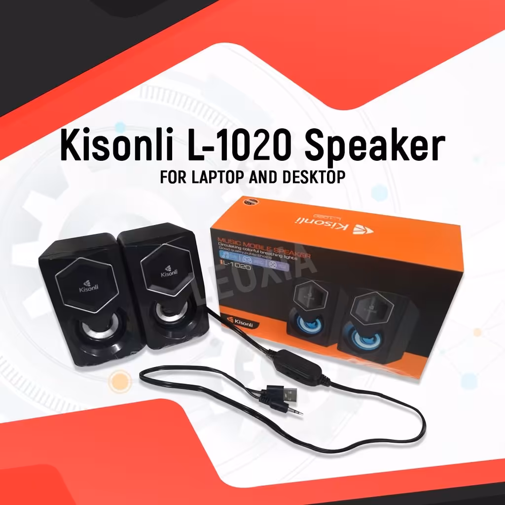 اسپیکر لپ تاپ و دسکتاپ kisonli l1020 دو تیکه